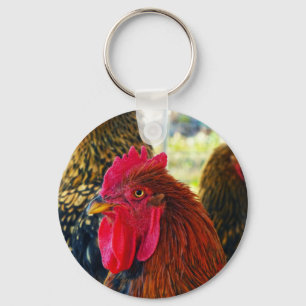 Handsome Rooster Keychain