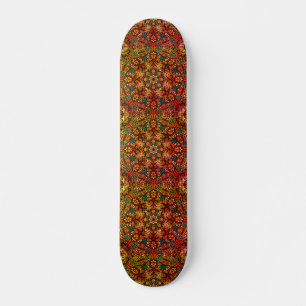 Handsome Rusty Coloured Mandala Design Skateboard