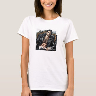 Handsome sexy man with tattoos WANTED funny T-Shirt