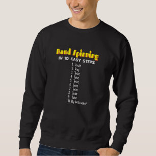 Handspinning In 10 Easy Steps Hand Spinning Wheel Sweatshirt