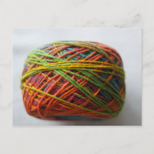 Handspun Yarn Colourful Postcard
