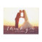 Handwriting 2 Photo Wedding Thank You Postcard