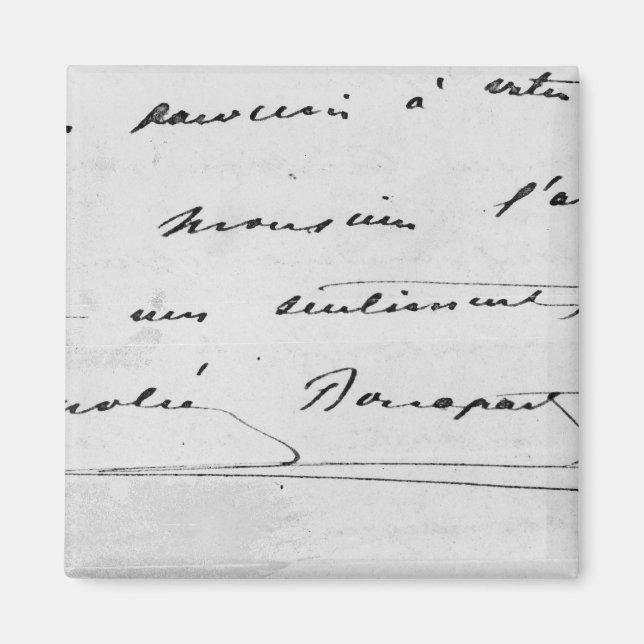 Handwriting and Signature Magnet (Front)