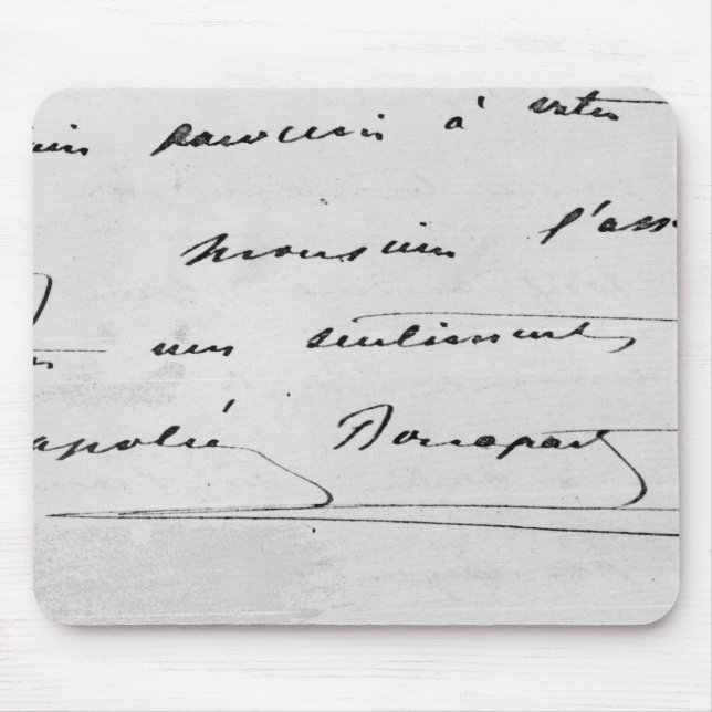 Handwriting and Signature Mouse Pad (Front)