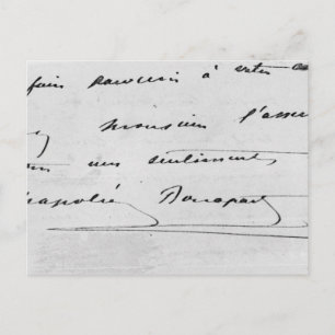 Handwriting and Signature Postcard