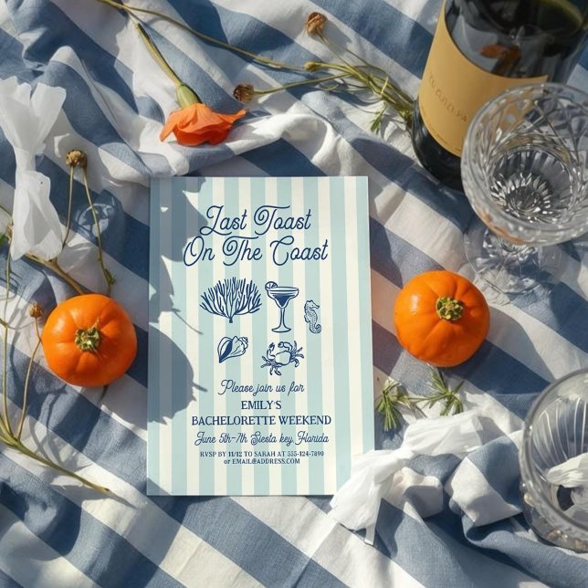 Handwriting Coast  Retro Wedding invitation (Creator Uploaded)