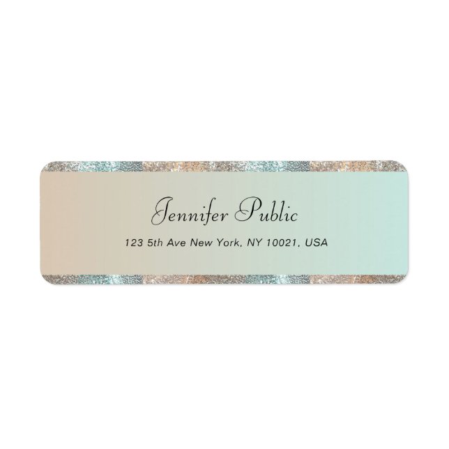 Handwriting Elegant Glitter Hand Script Modern (Front)