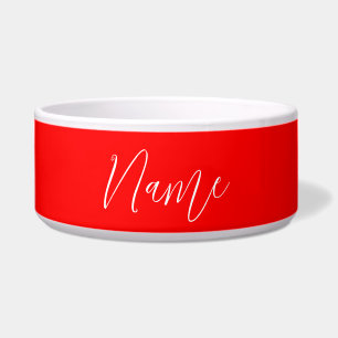 Handwriting Elegant Name Red Colour Plain