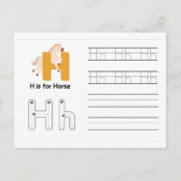 Handwriting FlashCards for Kindergarten | H,I |