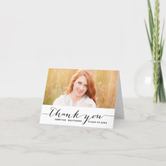 Handwriting Graduation Thank You Card