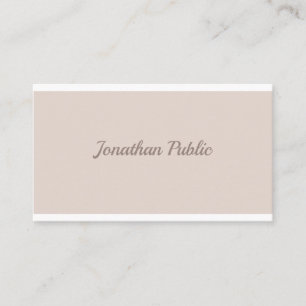 Handwriting Modern Elegant Template Professional Business Card