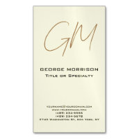 Handwriting Monogram Initials Professional Modern