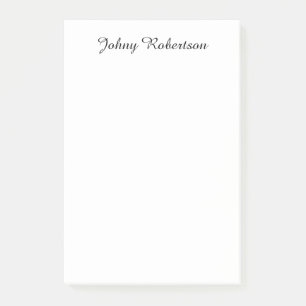 Handwriting Name Plain Elegant Professional Modern Post-it Notes