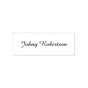 Handwriting Name Plain Elegant Professional Modern Self-inking Stamp