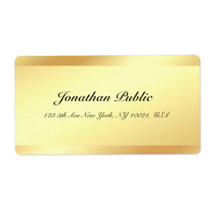Handwriting Name Script Elegant Gold Professional