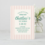 Handwriting Pastel Retro 21St Birthday Party Invitation<br><div class="desc">Handwriting Pastel Retro 21St Birthday Party twentyOne</div>