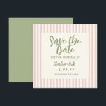 Handwriting pastel Retro Wedding Save The Date<br><div class="desc">.</div>