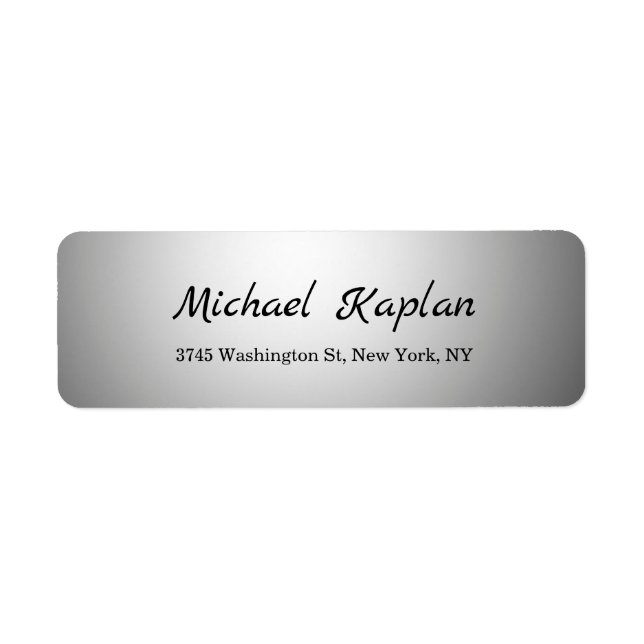 Handwriting Plain Minimalist Professional Grey (Front)