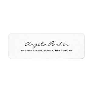 Handwriting Plain Simple White Professional Modern