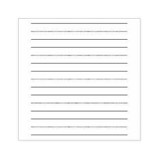 Handwriting Practice Lines Rubber Stamp