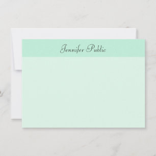 Handwriting Script Mint Green Modern Template