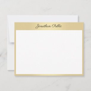 Handwriting Script Name Elegant Gold Template