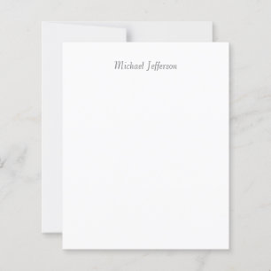 Handwriting Script Name Elegant Plain Paper Sheet