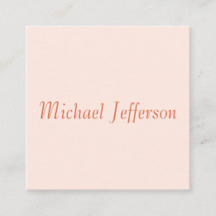Handwriting Script Name Elegant Plain Simple Enclosure Card
