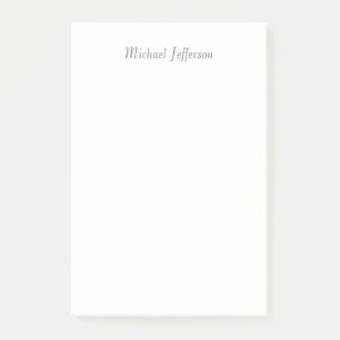Handwriting Script Name Elegant Plain Simple Post-it Notes