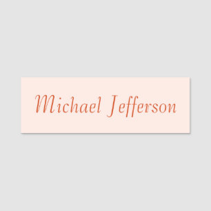 Handwriting Script Name Elegant Plain Simple Tag