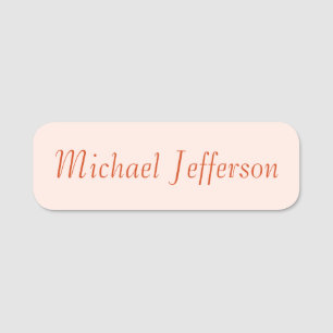 Handwriting Script Name Elegant Plain Simple Tag