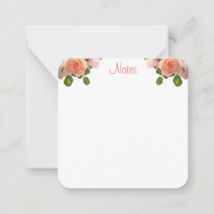 Handwriting Script Watercolor Roses Template