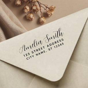 Handwriting Style Personalized Name & Address      Self-inking Stamp