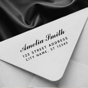Handwriting Style Personalized Name & Address      Self-inking Stamp