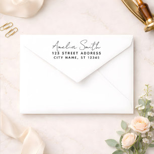 Handwriting Style Personalized Name & Address      Self-inking Stamp