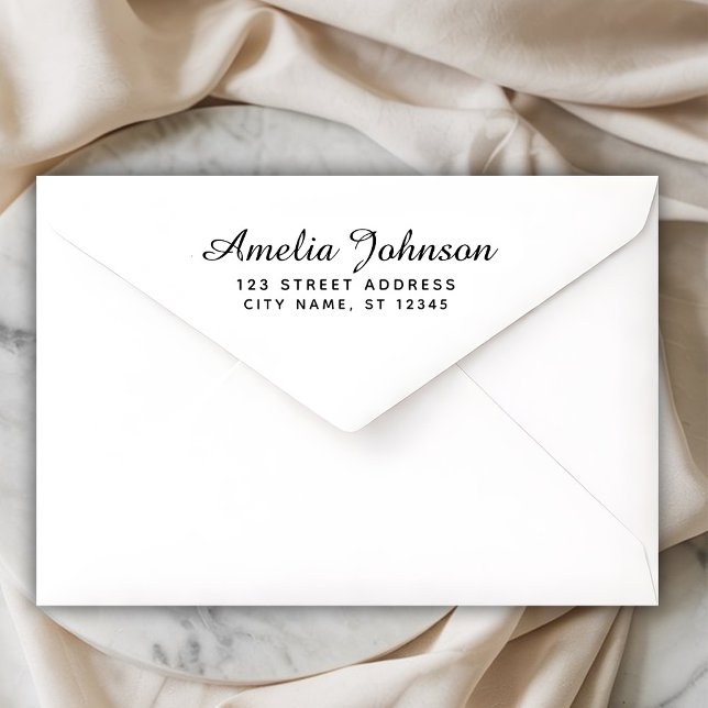 Handwriting Style Personalized Name & Address      Self-inking Stamp (Creator Uploaded)