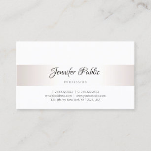 Handwriting Text Modern Elegant Simple Template Business Card