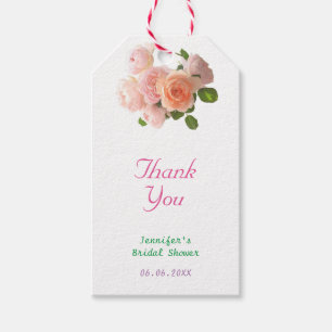 Handwriting Thank You Text Floral Template Modern Gift Tags
