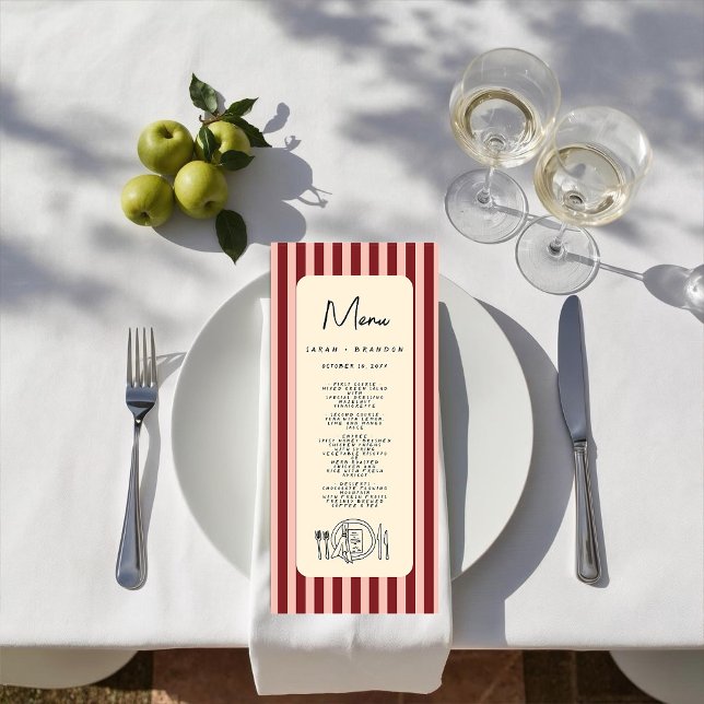Handwriting Typography Retro Wedding Menu (Créateur téléchargé)