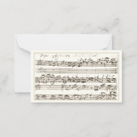 Handwritten 1700s Music Composition Fugue Bach