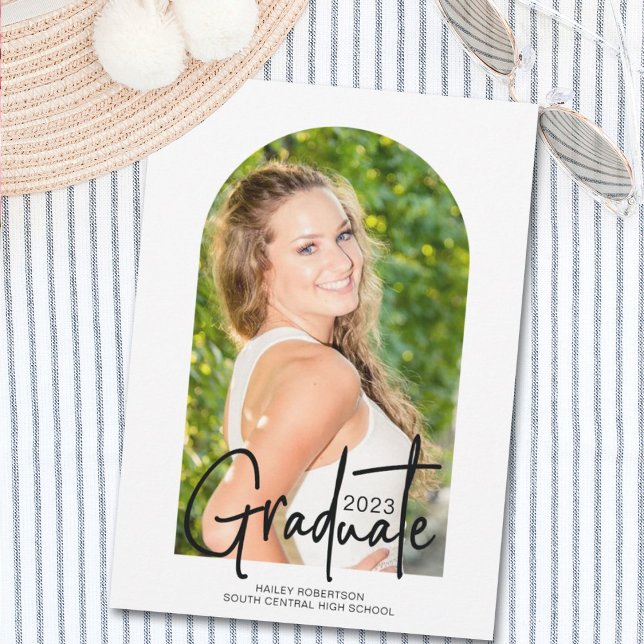 Handwritten 2023 Photo Arch Graduation Party  Invitation (Creator Uploaded)