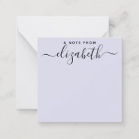 Handwritten A Note From Script Name Purple