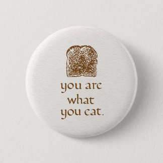 Handwritten Bread Badge – A Cozy Design for Foodie 2 Inch Round Button