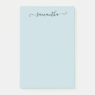 Handwritten Calligraphy Name Personalized Post-it Notes