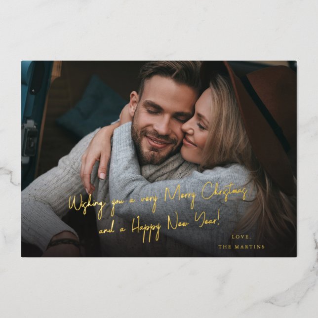 Handwritten Christmas or Holiday Note Photo - DK (Front)