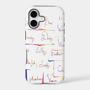 Handwritten Colourful Positive Inspirational words
