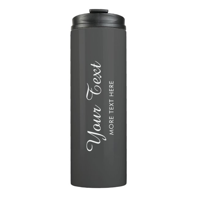 Handwritten Custom Text Upload Photo Or Logo Best Thermal Tumbler (Front)