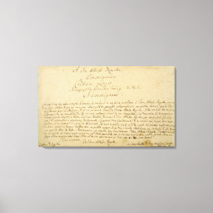 Handwritten dedication  'Brandenburger Concertos' Canvas Print