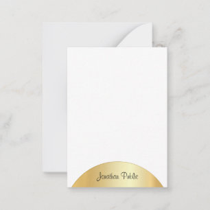 Handwritten Elegant Template Monogrammed Faux Gold