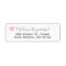 Handwritten Font Return Address Label with Heart